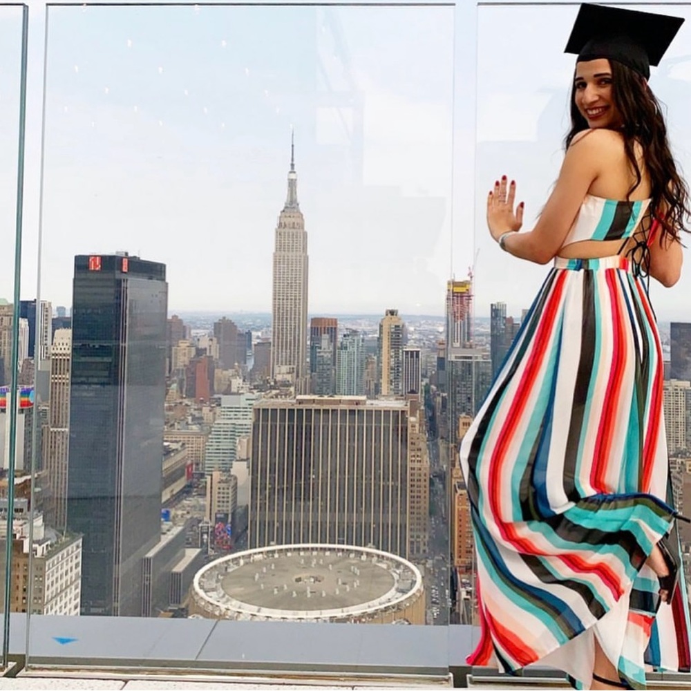 Stripe long dress